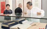 胡昌华百余件书法精品长沙展出 呈现浓郁书卷气